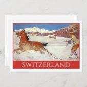 Vintage Travel, Winter in Engadin Switzerland (正面/裏面)
