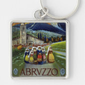 Vintage Travel, Women of Abruzzo，イタリア キーホルダー (正面)