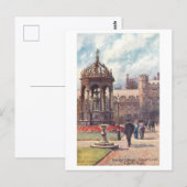 Vintage Trinity College, Great Court, Cambridge ポストカード (正面/裏面)