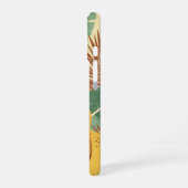 Vintage Tropical Banana Pattern iPhone 16ケース (左側面)