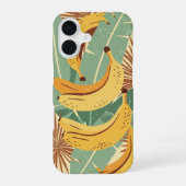 Vintage Tropical Banana Pattern iPhone 16ケース (裏面)