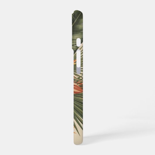 Vintage Tropical Botanical Composition iPhone 16ケース (左側面)