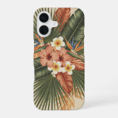 Vintage Tropical Botanical Composition iPhone 16ケース (裏面)