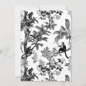 Vintage Tropical Chinoiserie Wedding Menu Card 招待状 (裏面)