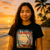Vintage Tropical Hawaii Aloha Tシャツ