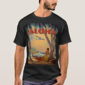 Vintage Tropical Hawaii Aloha Tシャツ (正面)