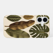 Vintage Tropical Leaves iPhone 16ケース (裏面横)