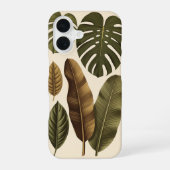 Vintage Tropical Leaves iPhone 16ケース (裏面)