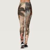 Vintage Tropical Paradise with Palm Trees レギンス (裏面)