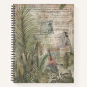 Vintage Tropical Scrapbook: Ukulele ノートブック (正面)