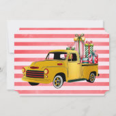Vintage Truck Christmas Rehearsal Dinner 招待状 (裏面)