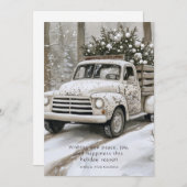 Vintage Truck Christmas Tree シーズンカード (正面/裏面)