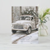 Vintage Truck Christmas Tree シーズンカード (スタンド正面)