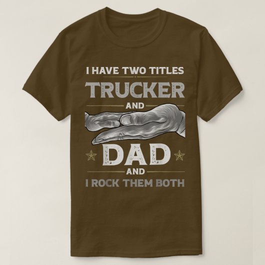 Vintage Truck Driver Mechanic Trucking Trucker Dad Tシャツ (デザイン正面)