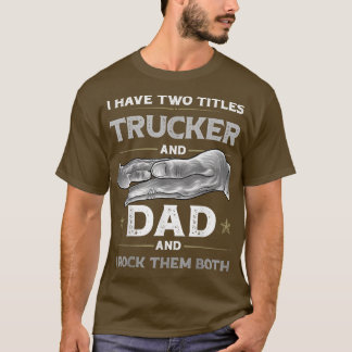 Vintage Truck Driver Mechanic Trucking Trucker Dad Tシャツ