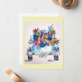 Vintage Truck Greeting Card ノートカード (正面/裏面インサイチュ)