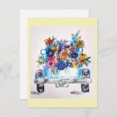 Vintage Truck Greeting Card ノートカード (正面/裏面)