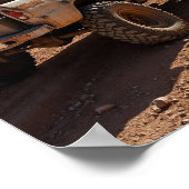 Vintage Truck on the Chase ポスター (角)