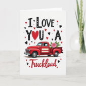 Vintage Truckload Love Card カード (正面)