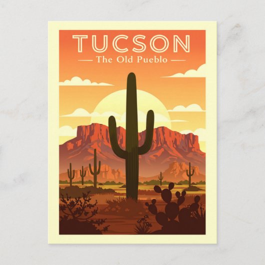 Vintage Tucson ポストカード (正面)