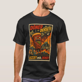 Vintage Turkey Doner Kebab Retro Monster Art Tシャツ