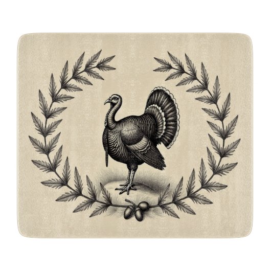 Vintage Turkey Glass Cutting Board カッティングボード (正面)