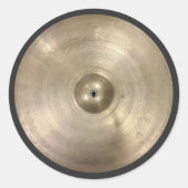 Vintage Turkish Constantinople Cymbal ラウンドシール (正面)