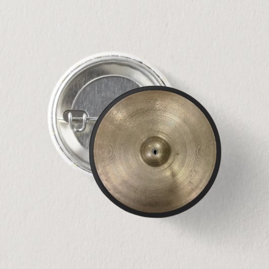 Vintage Turkish Constantinople Cymbal 缶バッジ (正面&裏面)