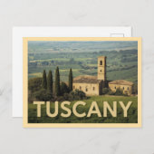 Vintage Tuscany Travel ポストカード (正面/裏面)