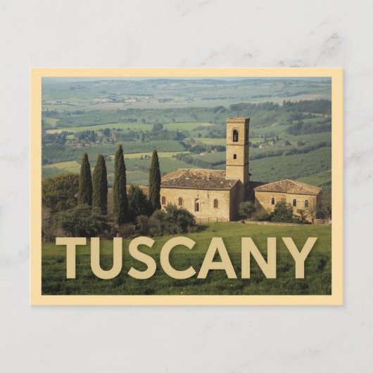 Vintage Tuscany Travel ポストカード (正面)