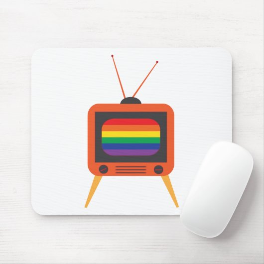 Vintage TV マウスパッド (マウス)