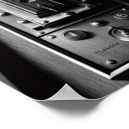 Vintage Typographic Masterpiece ポスター (角)