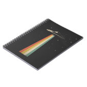 Vintage UFO Alien Abduction Retro Spaceship ノートブック (左側)