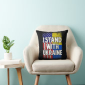 Vintage Ukrainian American Flag Ukraine Patriotic  クッション (椅子)