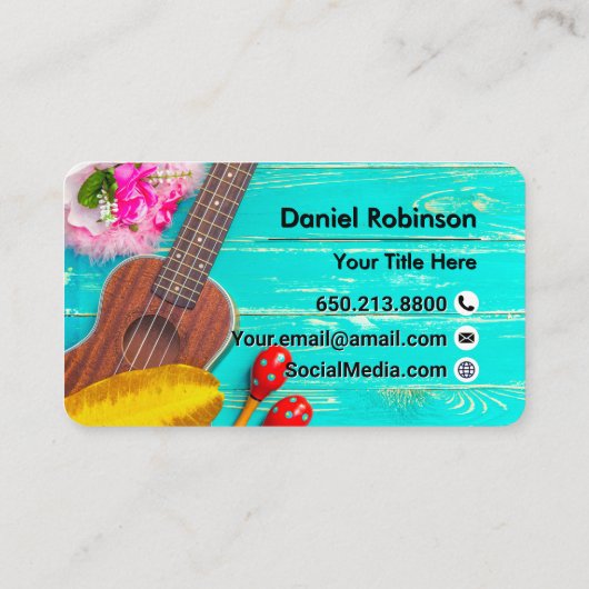 Vintage Ukulele 名刺 (裏面)