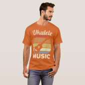 Vintage Ukulele Music vintage Tシャツ (正面フル)
