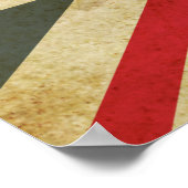 Vintage Union Jack British Flag ポスター (角)