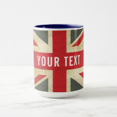 Vintage Union Jack British Flag マグカップ (中央)