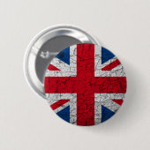 vintage Union Jack Button / Pin / Anstecker 缶バッジ (正面&裏面)