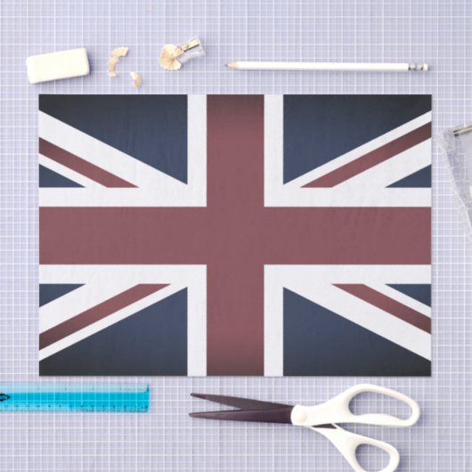 Vintage United Kingdom, British Flag tissue paper 薄葉紙 (クラフト)
