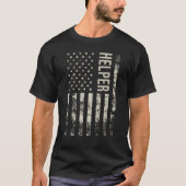 Vintage US American Flag Helper Tシャツ (正面)