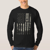 Vintage US American Flag Miner Tシャツ (正面)
