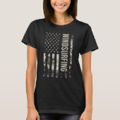Vintage US American Flag Windsurfing Tシャツ (正面)