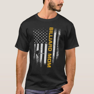Vintage USA American Flag Proud Pool Billiard Snoo Tシャツ