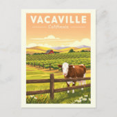 Vintage Vacaville California ポストカード (正面)