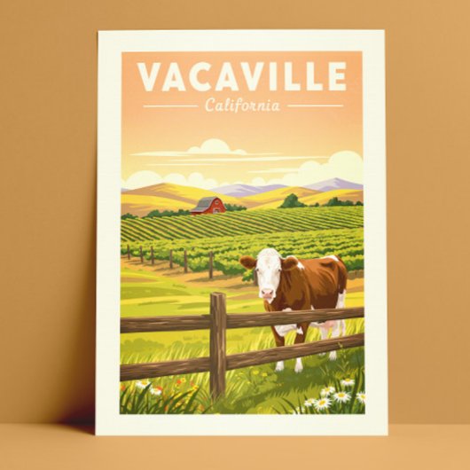Vintage Vacaville California ポストカード