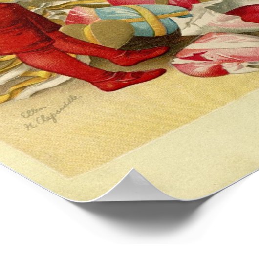 Vintage Valentine ポスター (角)