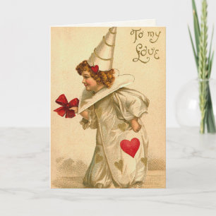 Vintage Valentine Card for Kids シーズンカード