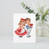 Vintage Valentine Kids Postcard ポストカード (スタンド正面)