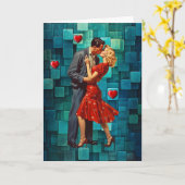 VINTAGE VALENTINE PASSION カード (黄色い花)